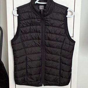 Joe Fresh Women's Black Quilted Vest